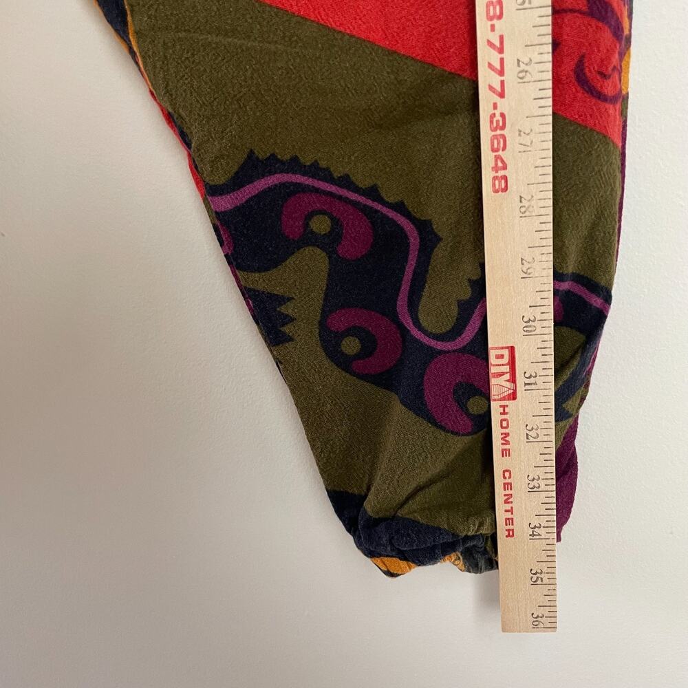 Thai Patchwork Drop Crotch Harem Pants Medium Boh… - image 5